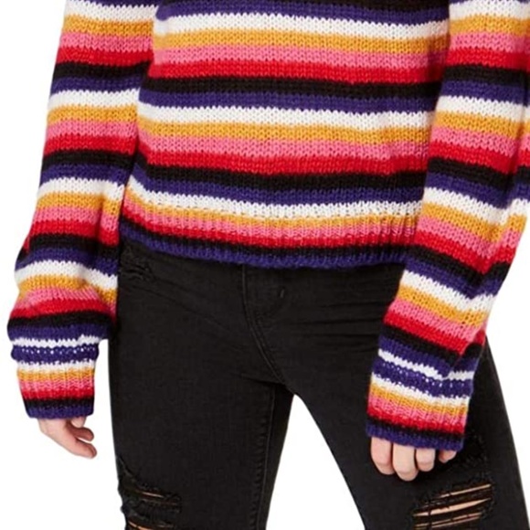 Crave Frame Stried Fluffy Pullover Sweater - Picture 2 of 3